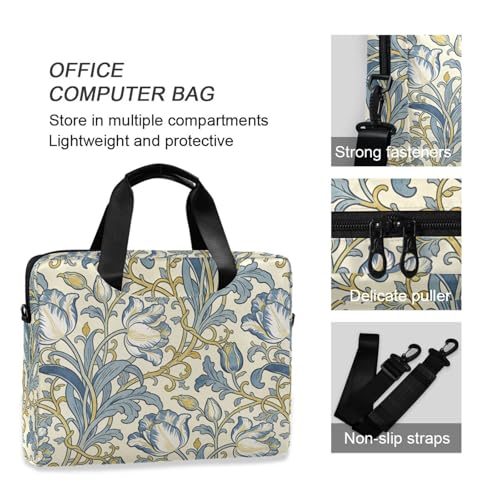 Funda para laptop portátil 15.6 pulg con asa y correa miniatura 6