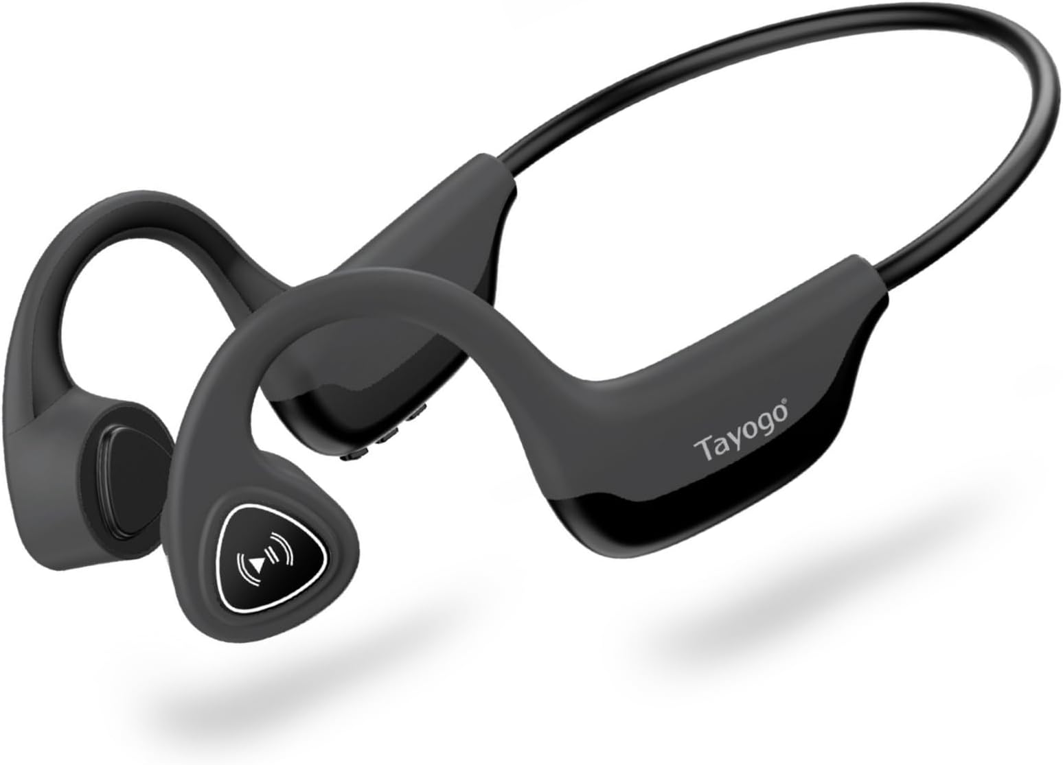 Tayogo Bone Conduction Headphones, Wireless Bluetooth Bone Conducting Earbuds, Open Ear Headset with Mic, for Running, Cycling, Yoga (Almost Like-New)