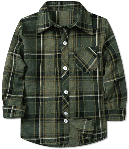 Image of Betusline Boy and Men Button Down Plaid Shirt | Soft,Breathable and Comfortable Fabric