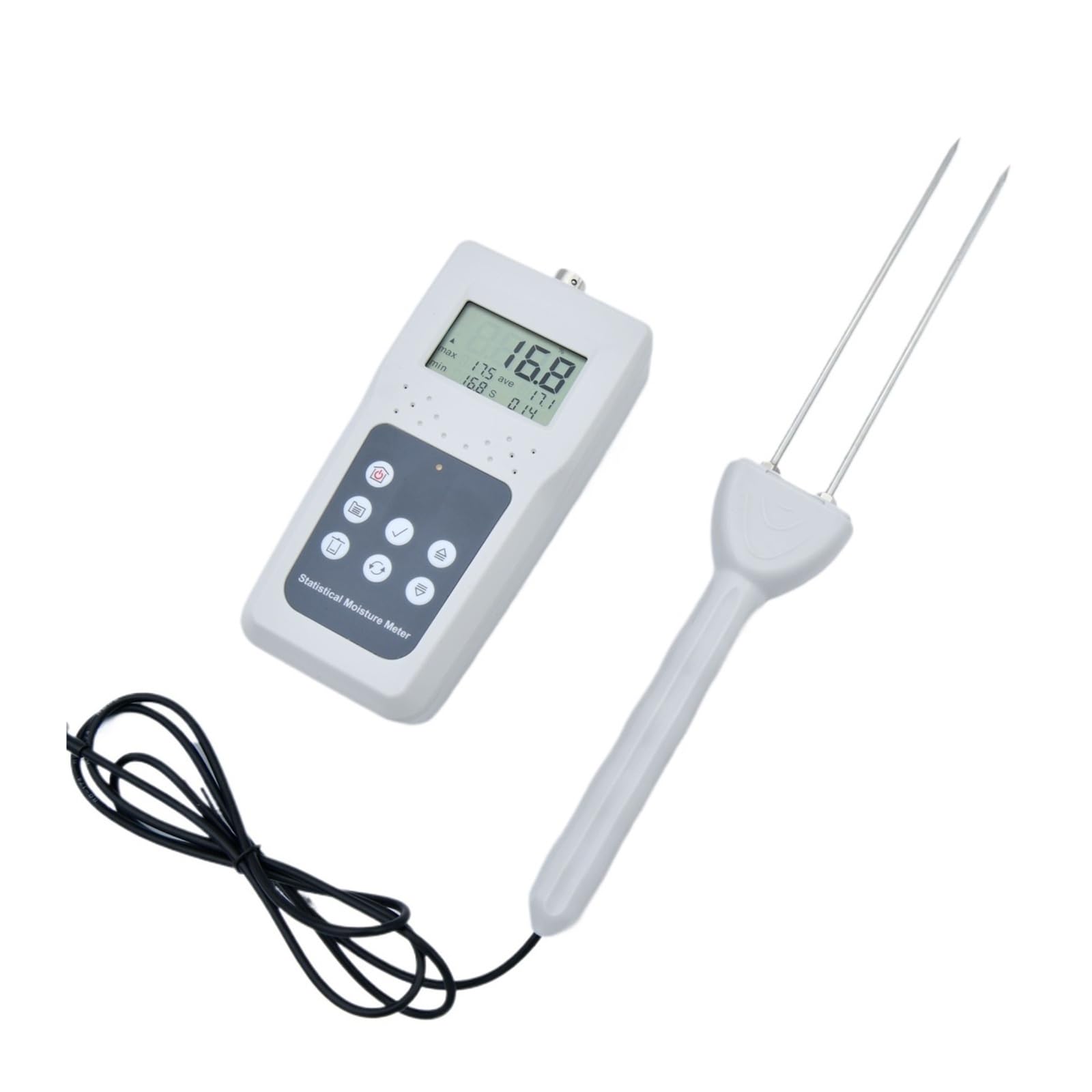 Feuchtigkeitsmesser, Feuchtigkeitsmessgerät, Papierfeuchtigkeitsmessgerät, Messbereich 4% – 90, Genauigkeit ± 0,5, geeignet for Papier, Karton, Zellstoff, Altpapier, Verpackung