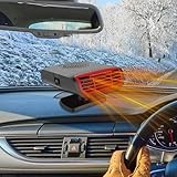 Mineup 12v Calentador De Coche Portátil,150W Calefactor Coche Mechero,Rotación 360° Deshumidificador De Parabrisas De Coch, Ventilador De Calefacción Y Refrigeración, Portátil Descongelador Parabrisas