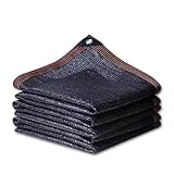 90% Black Shade Cloth, Sun Shade Durable Outdoor Sunblock Mesh Net with Grommets Fabric Shade Canopy Cover Heat Resistant for Pergola, Patio, Garden, Plants, Greenhouse, Dog Kennel, Barn (6.5x10 Ft)