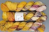 Hanks & Hookers Yarn Fingering (Sunshine and Flowers) 100g 437 yrds, Yarn, Hand Dyed Yarn, Indie Dye