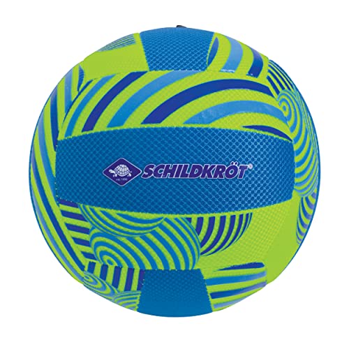 Schildkröt Beachvolleyball Premium, Textile Oberfläche mit griffigen Silikon-Print, genähte Ballhülle, Beste Flugeigenschaften, Größe 5, Ø 21 cm, Normale Größe, 970340