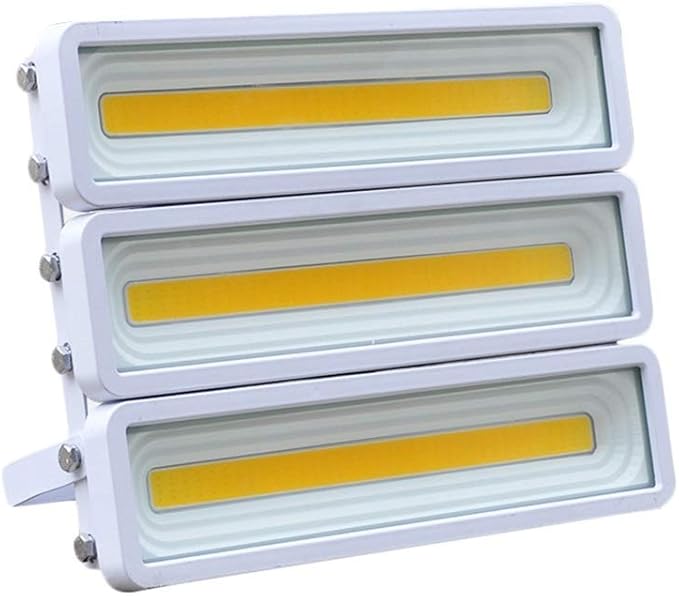 ANQIY Schijnwerper LED, Waterdichte Wall Washer Anti-Bijtende Beveiliging Duurzaam Landschap Outdoor Lamp For Garden Warehouse (Color : White-white light, Size : 150W)