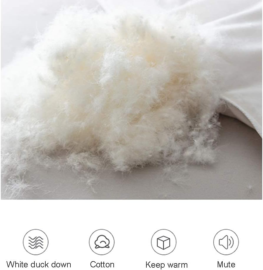 King Size Duvet - 13.5 Tog Luxurious Goose Feather & Down Quilt, 40% Down King Size Bed Duvet,100% Cotton Shel (White 220 * 240cm 3.5kg)