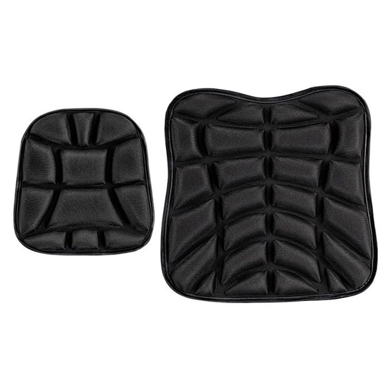 2PCS Motorcycle Seat Cushion for Yamaha FZ8 2010-2015, 3D Motorcycle Seat Pad Breathable Mesh Anti-Slip Pressure Relief Shock Absorbing Pad for Long Rides