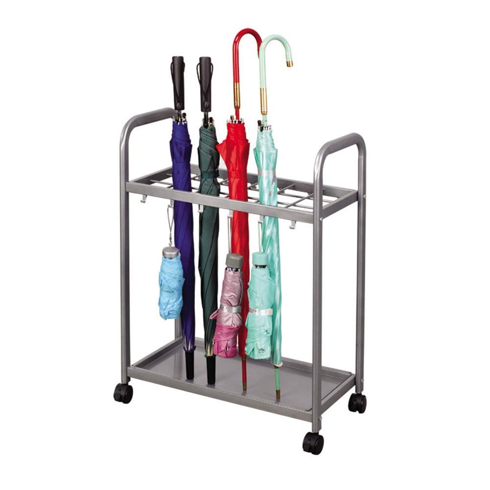 Porte-parapluies bureau support métal roues amovibles M