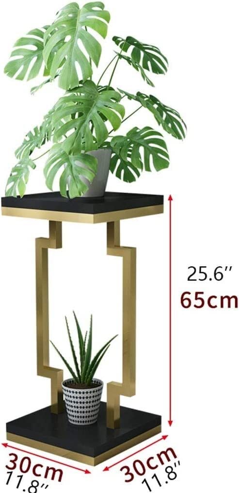 Stojak na rośliny Metalowy stojak na rośliny Stojak na doniczki Stojak na doniczki Dekoracyjny stojak ogrodowy Stojak na kwiaty (Color : Black White, Size : 30x65cm)