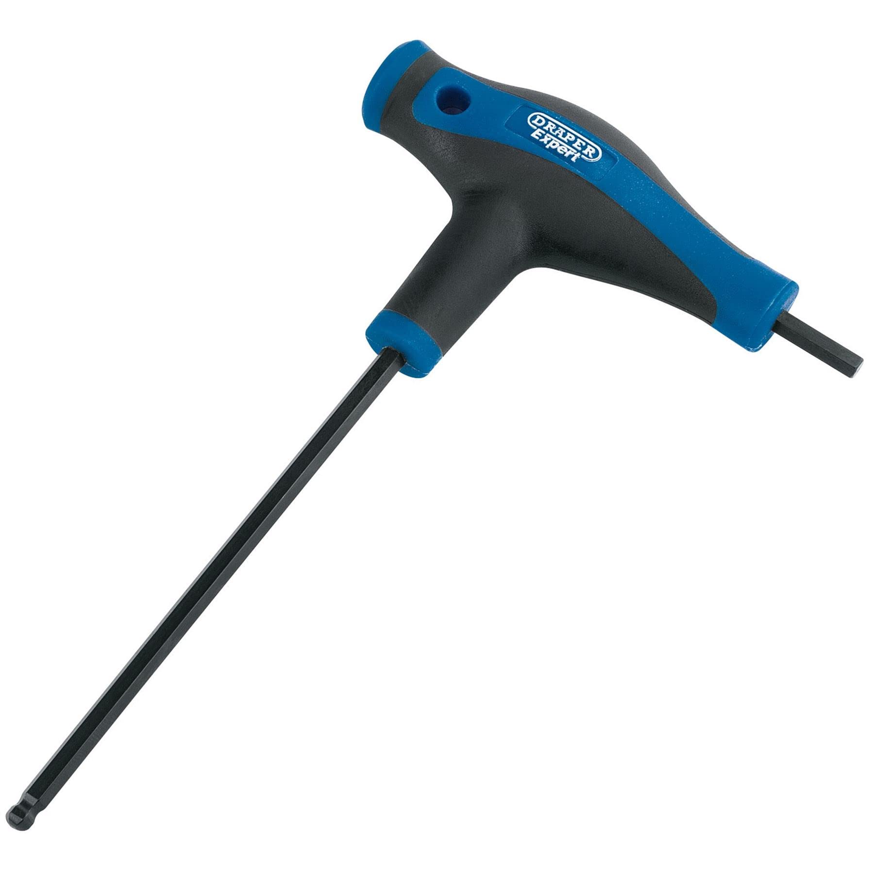 Draper Expert 33909 - Llave Allen hexagonal y extremo de bola de 4,0 mm, herramientas de mano métricas con mango en T | Llave hexagonal | Acero al cromo vanadio de agarre suave
