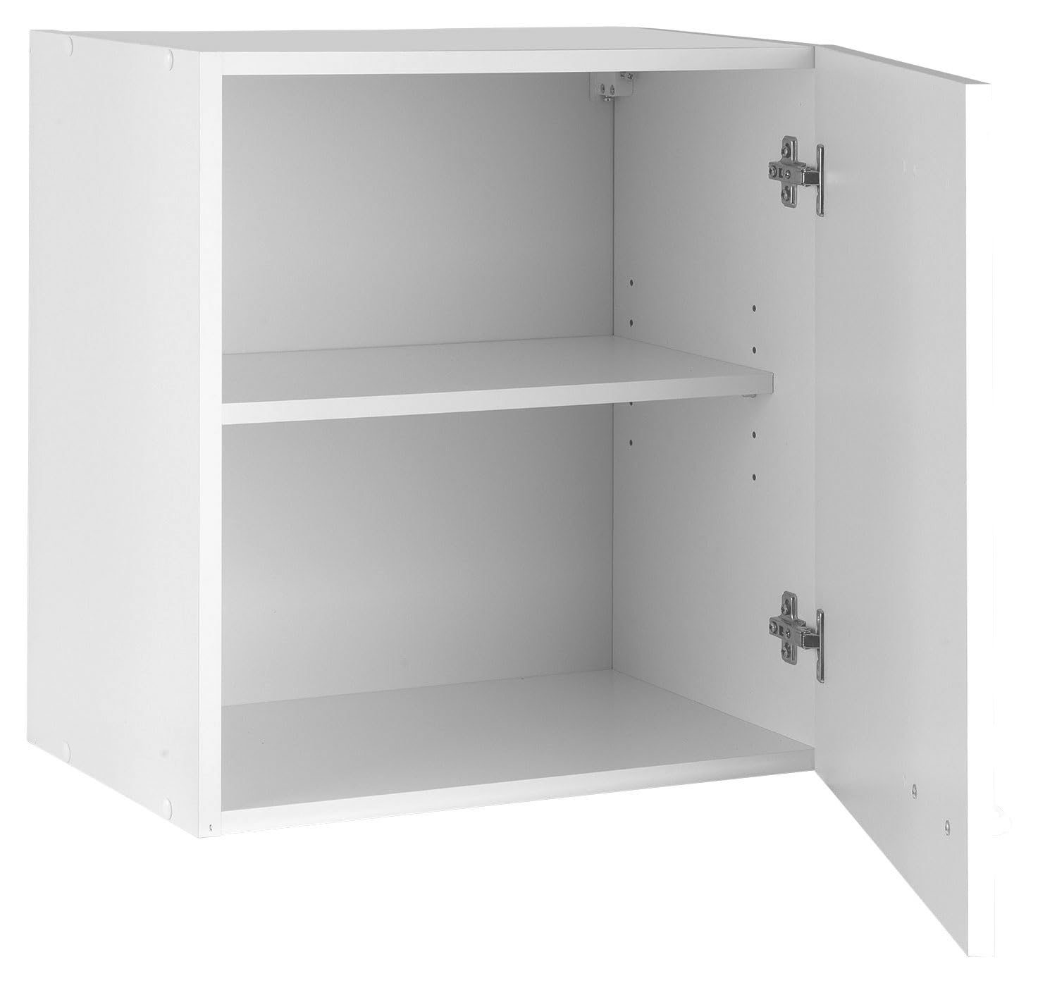 Nicht Zutreffend Hängeschrank Küche - 50 cm breit - Weiß - 1 Tür - Küchenschrank Oberschrank Einbauküchenschrank