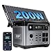 OUKITEL P2400E Tragbare Powerstation mit 200W Solarpanel,2048Wh LiFePO4, Solargenerator mit 2400W 4XAC Ausgängen(4800W Peak) 240V,Schnellladung 0–80% in 1 Std,für Camping,Wohnmobil Reisen,Hausgebrauch