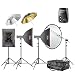 Produktbild Walimex Pro VC Excellence Studioset Classic 6.5.5 inkl. 2X 500 Watt/1x 600 Watt Studioblitz/Softbox/Reflexschirm/Blitzauslöser/Lampenstativ/Reflektorhalter/Studiotrolley