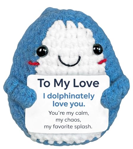 Krinisou I Love You Dolphin Gifts for Him Her, Cute Anniversary Birthday Gifts for Men...
