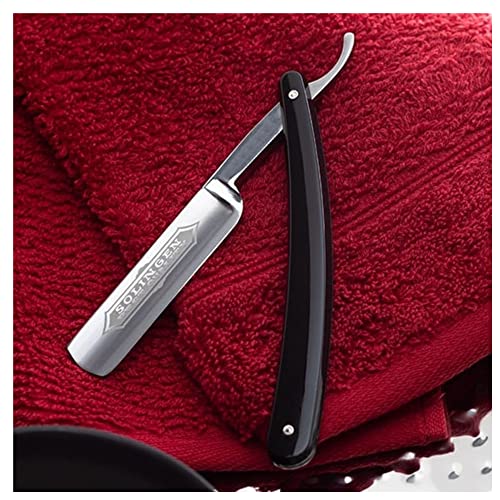 Dovo Straight Razor With Cellidur Black Handle Carbon Steel Blade #TOP5