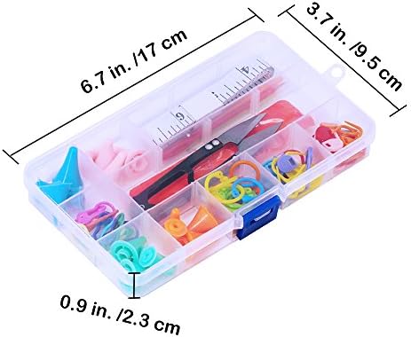 Exquiss 대나무 뜨개질 바늘 세트, 18쌍 원형(80cm(31.5인치)) 나무 뜨개질 바늘, 컬러 플라스틱 튜브, 36피스 싱글 포인트 대나무 뜨개질 바늘(24.1cm(9.5인치)), 직조용 뜨개질 도구 포함 — 사진 4