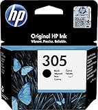 W125916837 HP 305 Black Original Ink Cartridge 305, Standard, W125916837 (Cartridge 305, Standard Yield, Pigment-Based Ink, 2 ml, 120 Pages, 1 pc(s), Single Pack)
