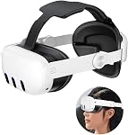 VR Elite Headband for Meta Quest 3 Adjustable Foldable VR Replacement Elite Head Strap Enhanced Support Reduced Pressure,Expanded 30x22cm,VR Accessories for Meta Quest 3