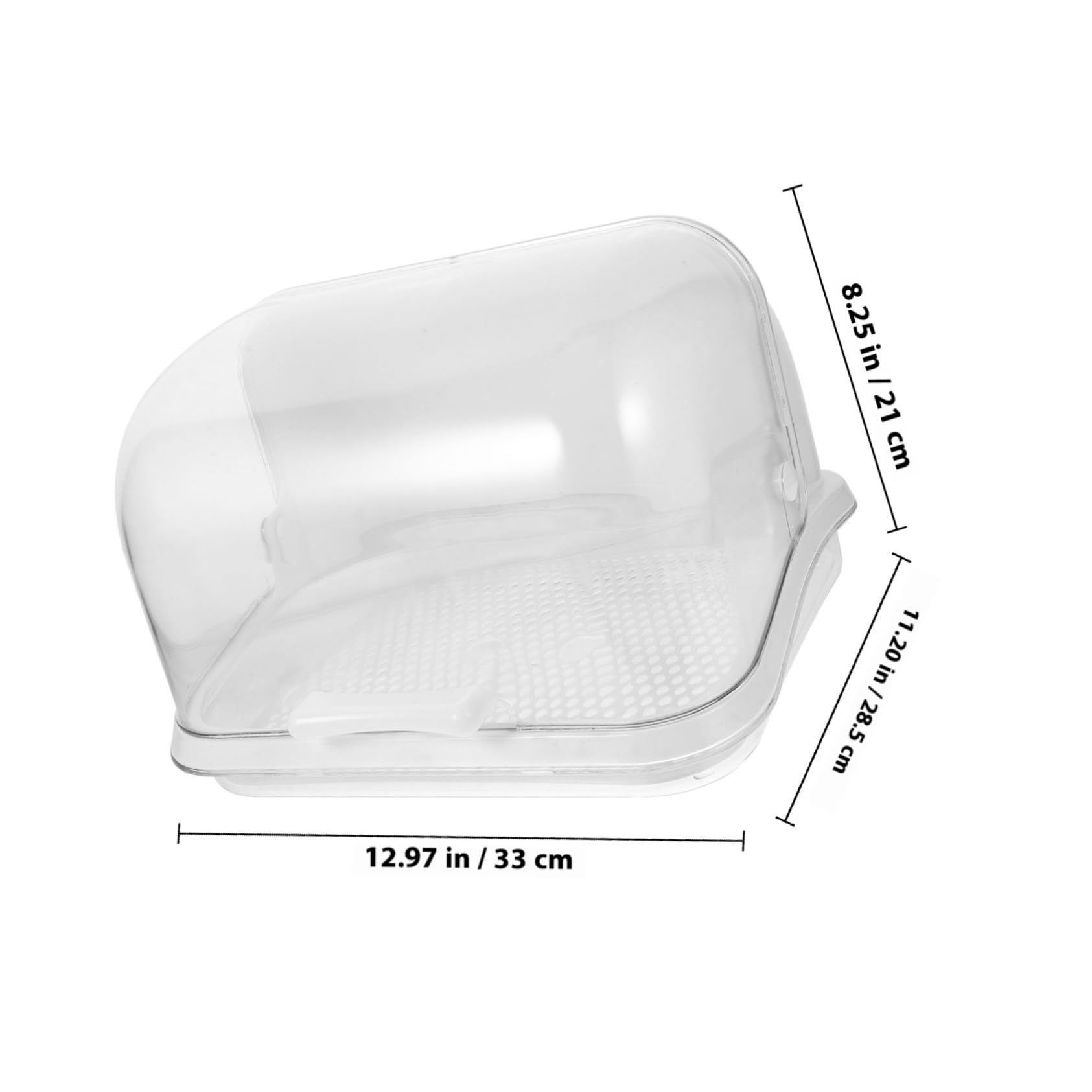 Toddmomy Babyflaschen Aufbewahrungsbox aus Pp Weiß mit Staubdichtem Deckel Sicherer Trockenbox für Babyflaschen und Babypflege im Haushalt