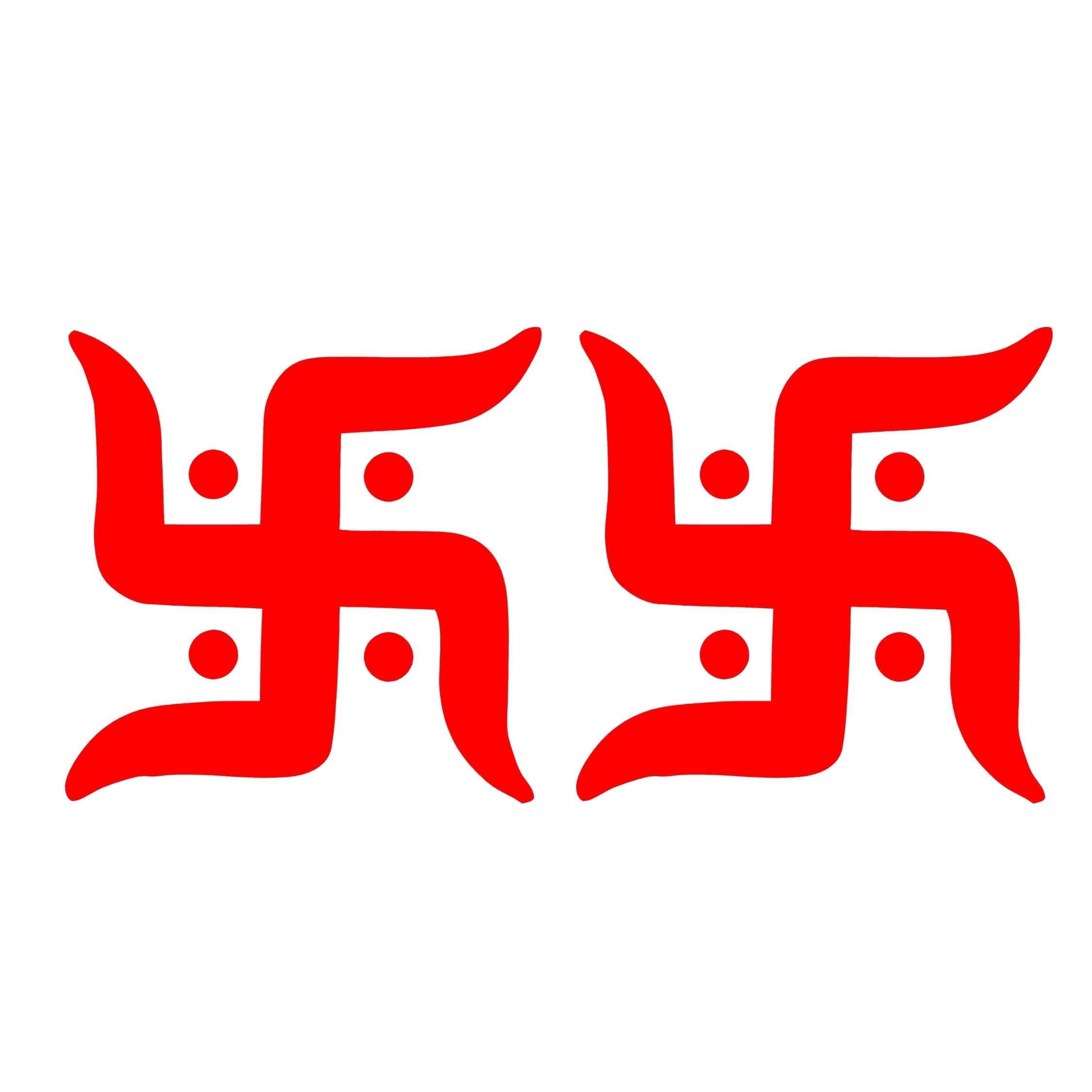 PriyAnkit Swastik Symbol Vinyl Wall Sticker – Self Adhesive Waterproof Decorative Sticker for Car, Bike, Laptop, Door, Home Temple & Wall – Red (2, Small)-image-48