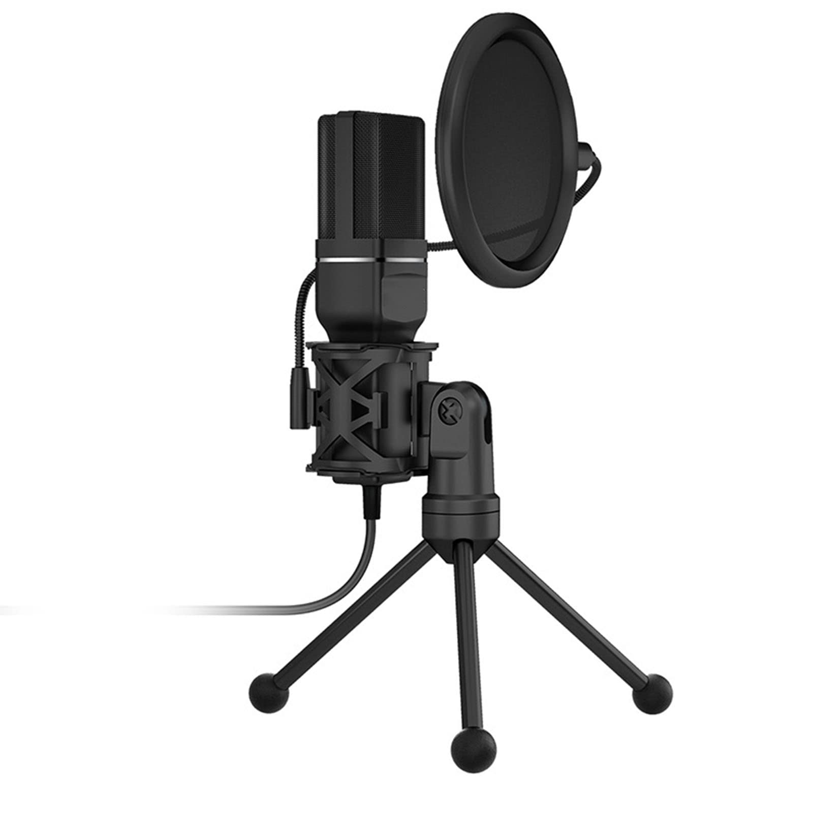 Juego de micrófono USB para computadora, micrófono para cantar, equipo de transmisión de voz, trípode