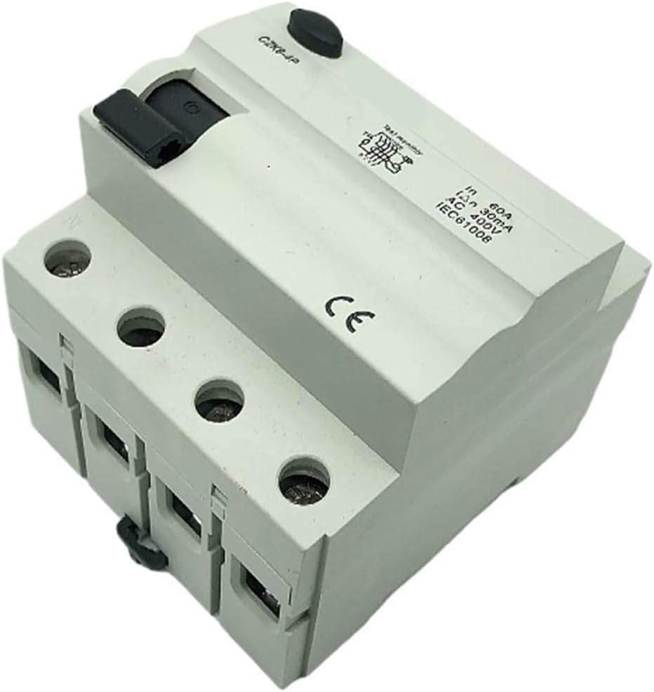 4P Type B Residual Current Circuit Breaker 4 Pole 63A 30ma ELCB/RCD/RCCB/RCBO 10KA(A Class EM Type,4P40A100MA)
