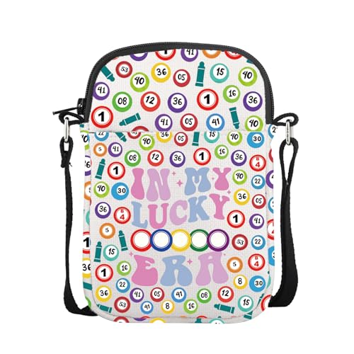 CMNIM Gambling Gifts In My Lucky Game Era Mini Crossbody Bag Gambler Accessories for Game Lover Shoulder Bag Gambler Gifts