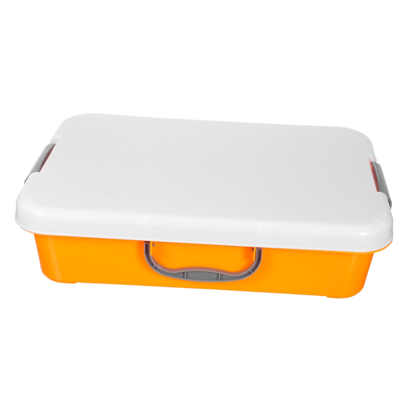 Gatuida Caja de Almacenamiento de Arena Plástico Portátil con Tapa Sellada Bandeja para Interiores y Plato de Caja Juguetes de Escritorio