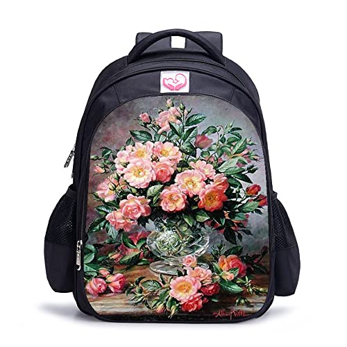 Sac d'école unisexe fleurs, le cadeau parfait pour garçons et filles
