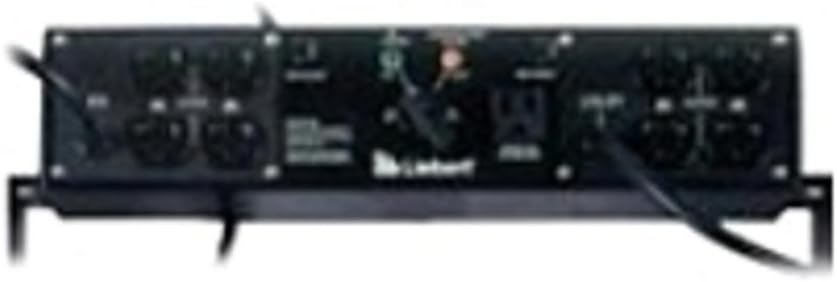 Vertiv Liebert MicroPod External Maintenance Bypass Switch 2 L5-15R Outlets 2U Rack Mountable Electrical Cords Included (MP2-130E), Black