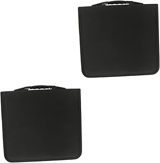Homoyoyo 2 Pçs 320 Bolsa De Armazenamento De Caixa De Dvd 288 Bolsa De Caixa De CD De Disco Porta-Álbum Caixa De Álbum Bolsa De Disco Carteira Preta Organizadora De Caixa De CD Portátil