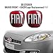 AMS 14214-14181A Adesivo Fiat 3D Ricambio Logo Anteriore + Posteriore per Bravo