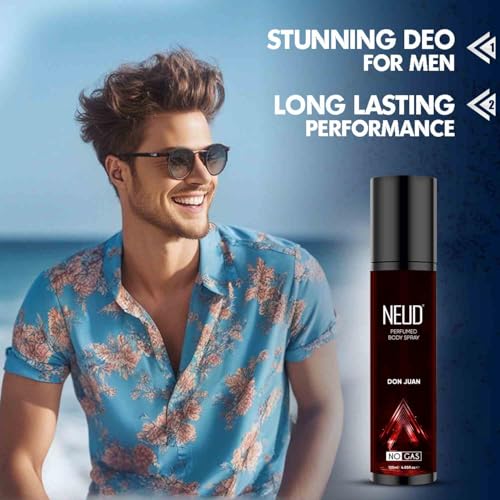 Image of NEUD 120ml Don Juan Deodorant for Men, Perfume Body Spray, Deo Gift Set for Men, Fresh & Long Lasting Fragrance, No Gas - Pack of 1