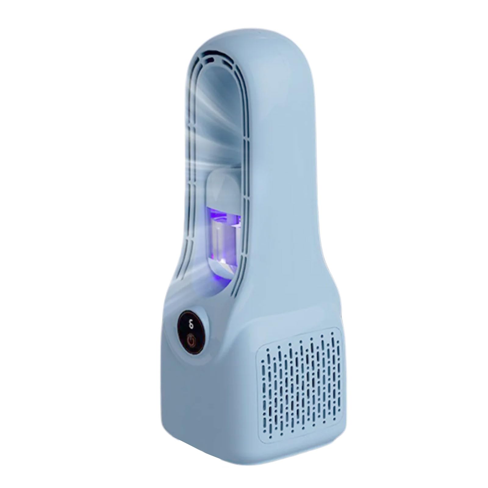 Portable Silent Air Conditioner,Cooling Fan, Air Conditioning Unit,Bladeless Fan,Blade-Free Evaporative Cooler,Mini AC Unit Desktop USB Powered Cooling Ace,6 Humidity Levels for Home/bedroom/office