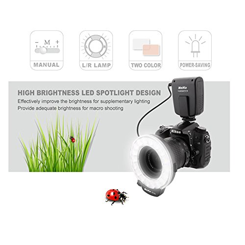 Meike Led Macro Ring Flash Light For Canon Nikon Sony Olympus Dslr Camera With 7 Adapter Rings #TOP2