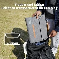 MHPOWOS 120W Tragbares Solarpanel, 19V Faltbares Solarladegerät Camping – Ansicht 6