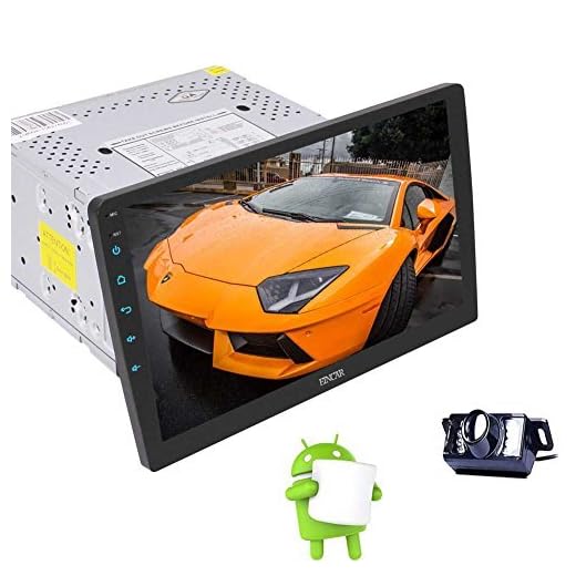 EINCAR Android Car Stereo GPS Navigation System 10.1 inch Bluetooth Head Unit Double 2 Din Car Radio FM/AM Receiver 2GB RAM Fastboot Support WiFi USB/SD Subwoofer 1080P Mirrorlink Free Backup Camera