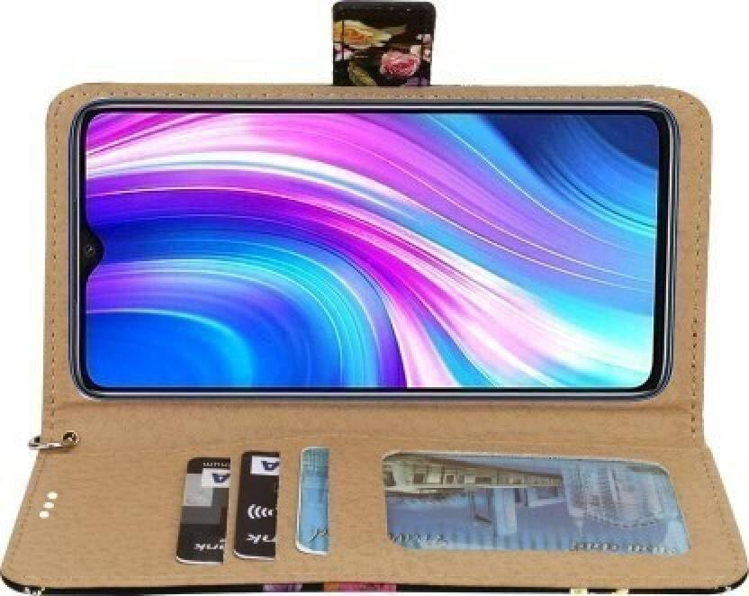Image of Flip Cover Compatible for Moto G45 5G, Moto G34 5G, Motorola G45 5G, Motorola G34 5G flip Cover - Rose Black