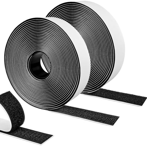 Klettband selbstklebend Extra Stark 5m x 20mm, Klettverschluss selbstklebend & Klettklebeband, Doppelseitiges Klettband ...