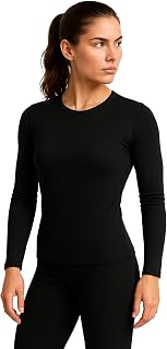 LEON+ Merino Women's Thermal Underwear Set L Black