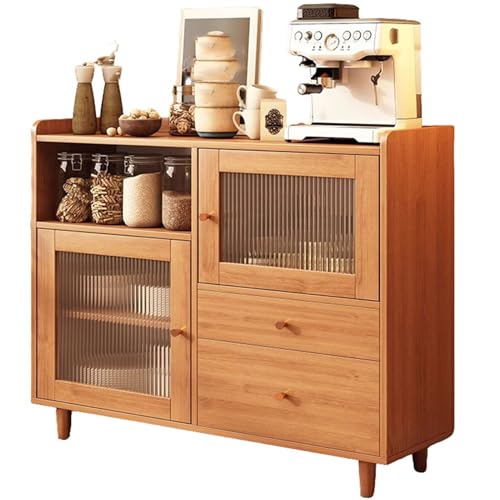 UNYQBFKM Buffet Cabinet with Storage, Storage Cabinet with Decor Doors,