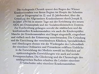Hardcover Chronik Der Wiener Krankenanstalten [German] Book