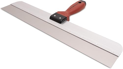 MARSHALLTOWN 20 Inch Drywall Knife, Narrow Taping Knife with Stainless Steel Blade, Aluminum Backing, DuraSoft Handle, Skimming Blade for Drywall Finishing, Assembled in USA, 3520SDN