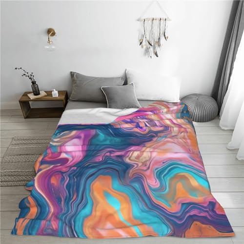 Couverture micro polaire chaude douce plaid abstrait 127x101cm - 8