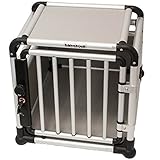 stabile Bauweise Rinderohr Luxus Hundebox - Alubox M