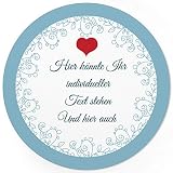 24 PERSONALISIERTE runde Etiketten mit Motiv: Edel und schick - Ihre Aufkleber online selbst gestaltet, ganz individuell