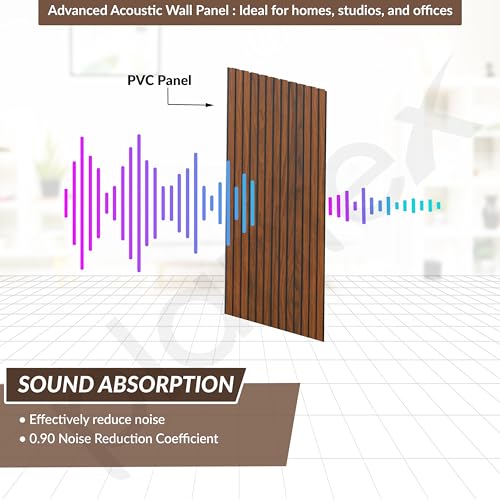 Image of Plantex PVC Wall Panel /Louvers Panel for Wall /3d Wall Panel for Interior Walls Decor /Eco-Friendly Fluted Panel for Wall - Pack of 5 (Teak Brown-12 Inch x 10 Ft)