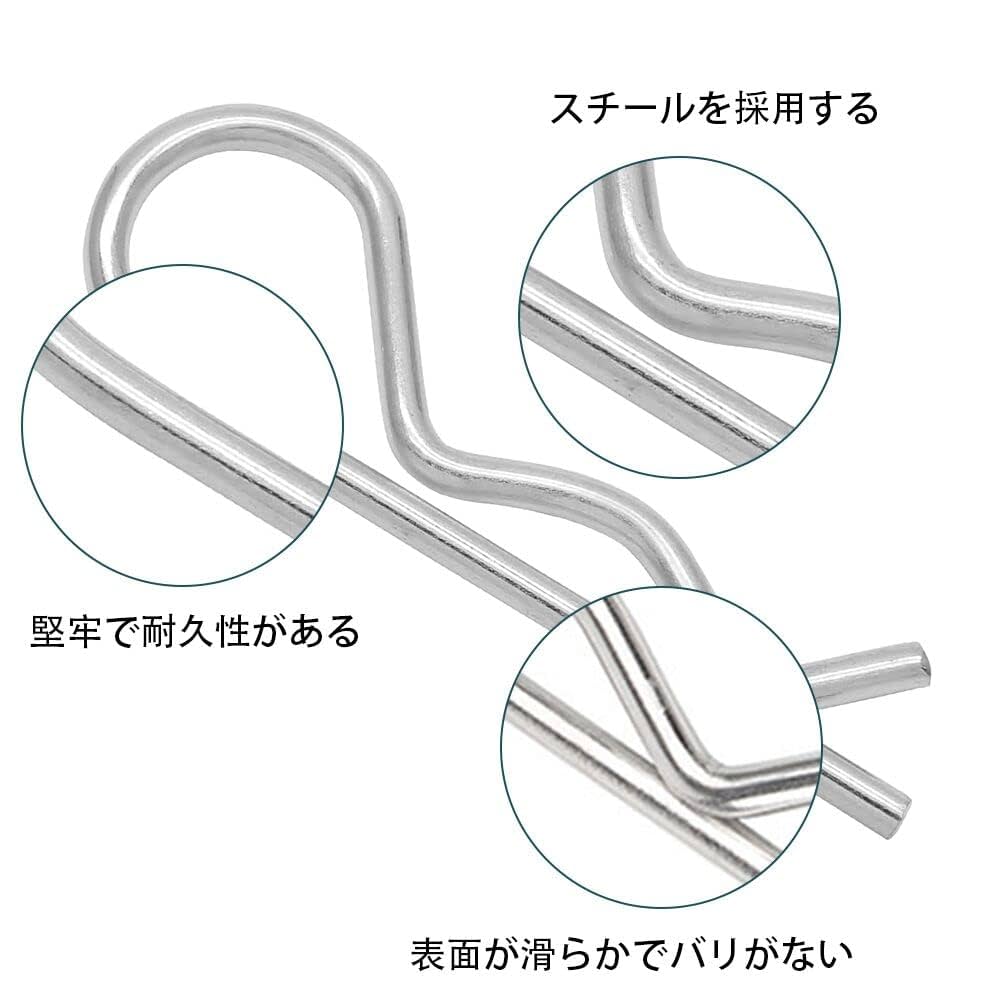 Amazon | JUNYONピンセット β(ベータ)ピン スナップピン 炭素鋼