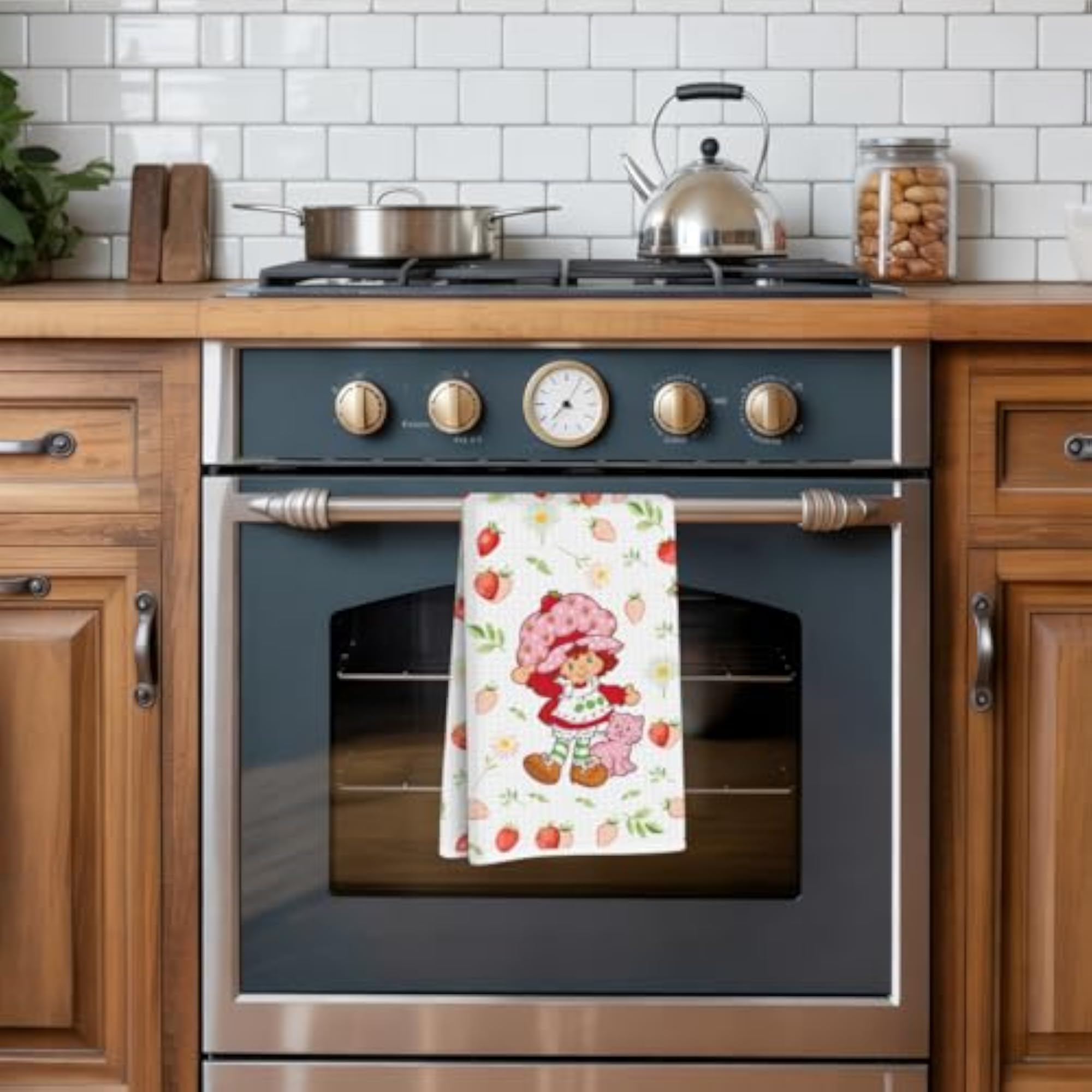 Cute Strawberry Kitchen Towel Set