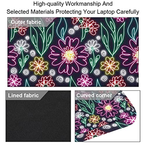 Maletín para portátil de 14.5 pulgadas con costuras invisibles bolso floral de hombro premium 3